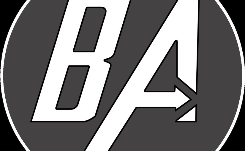 BlindAbilities Logo A black square with white initials, B A.