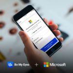 Image of Be My Eyes on the screen of a smart phone.