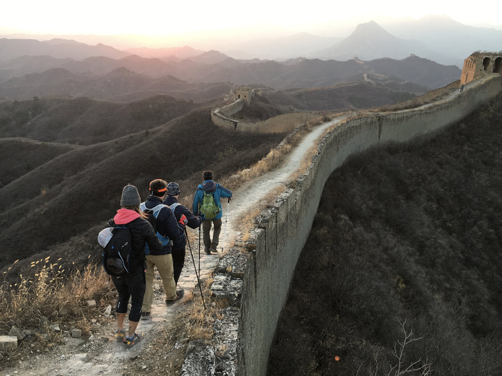 Image of TeamSee Possibilities walking the Great Wall of China
