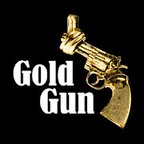 Image of a Gold Gun with Bold white letters reading Gold Gun